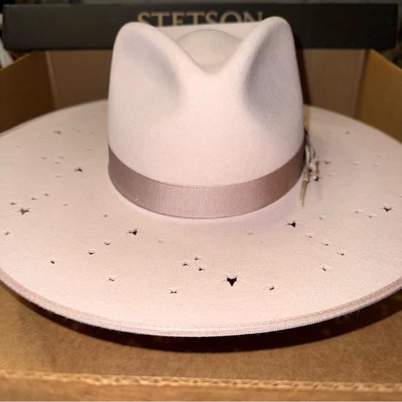 NEW Stetson Seeker Collection 'Night Sky' Cowboy Hat - Powder Pink Size S - Picture 7 of 14